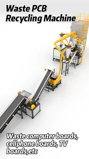 Gold Recovery Printed Circuit Board Recycling Machine/Scrap PCB Recycling Equipment with 99% Purity